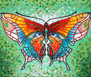 Мозаичное панно -Бабочка.