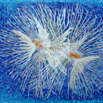 Панно -Коралл, в эксклюзивном мозаичном исполнении из стеклянной плитки.