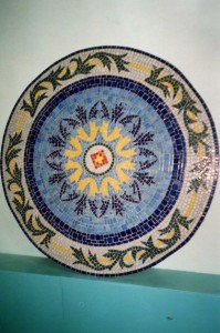 Выставочное мозаичное панно -Декоративная композиция.