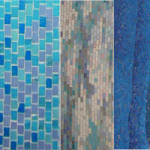 Примеры фона в художественной выкладке из мозаичной плитки.