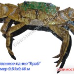 Изготовление панно из мозаики - Краб. Мозаичное панно - Краб.