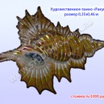 Мозаичное панно из мозаики - Ракушка. Изготовление панно - Ракушка.