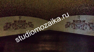 Заказать панно из мозаики. Мозаичное панно в турецкой бани и хамам.