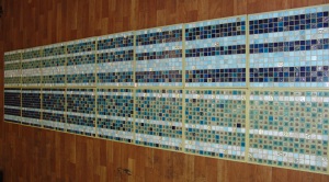 Сборка мозаичного панно для интерьера частного дома.