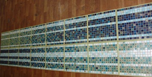 Мозаичное панно в матричной технике исполнения из стеклянной плитки мозаика.