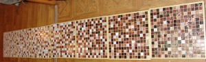 Матричный набор  из стеклянной плитки мозаика -Растяжка.