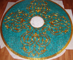 Мастерская студии мозаика -Изготовление панно на купол   Хамам.