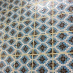 Матричное мозаичное панно для интерьера ванной комнаты.