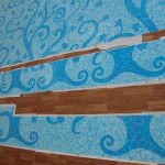Мозаичное фото изготовления панно для Хамам.