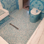 Фото готового объекта мозаичного панно в хамам.