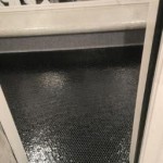Отделка пола из мозаики в хамаме.
